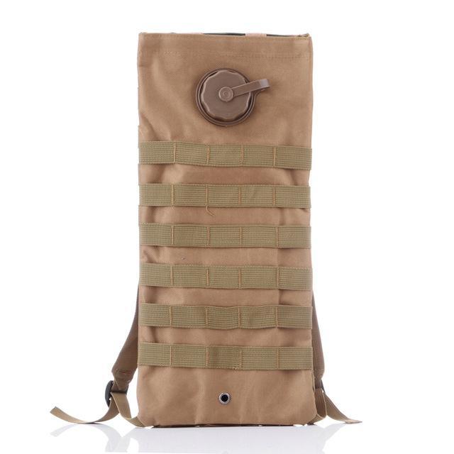 3L Water Bag Molle Military Tactical Hydration Backpack Outdoor Camping-YIWU WINDSPEAKER OUTDOOR Store-khaki-Bargain Bait Box