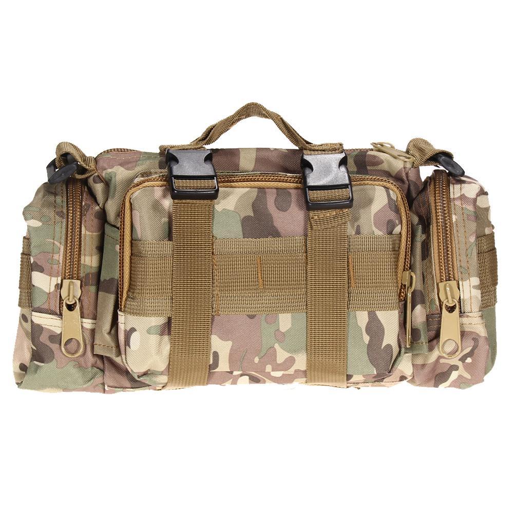 3L/6L Outdoor Military Tactical Waist Bag Waterproof Nylon Camping Hiking-Bluenight Outdoors Store-Black 3L-Bargain Bait Box
