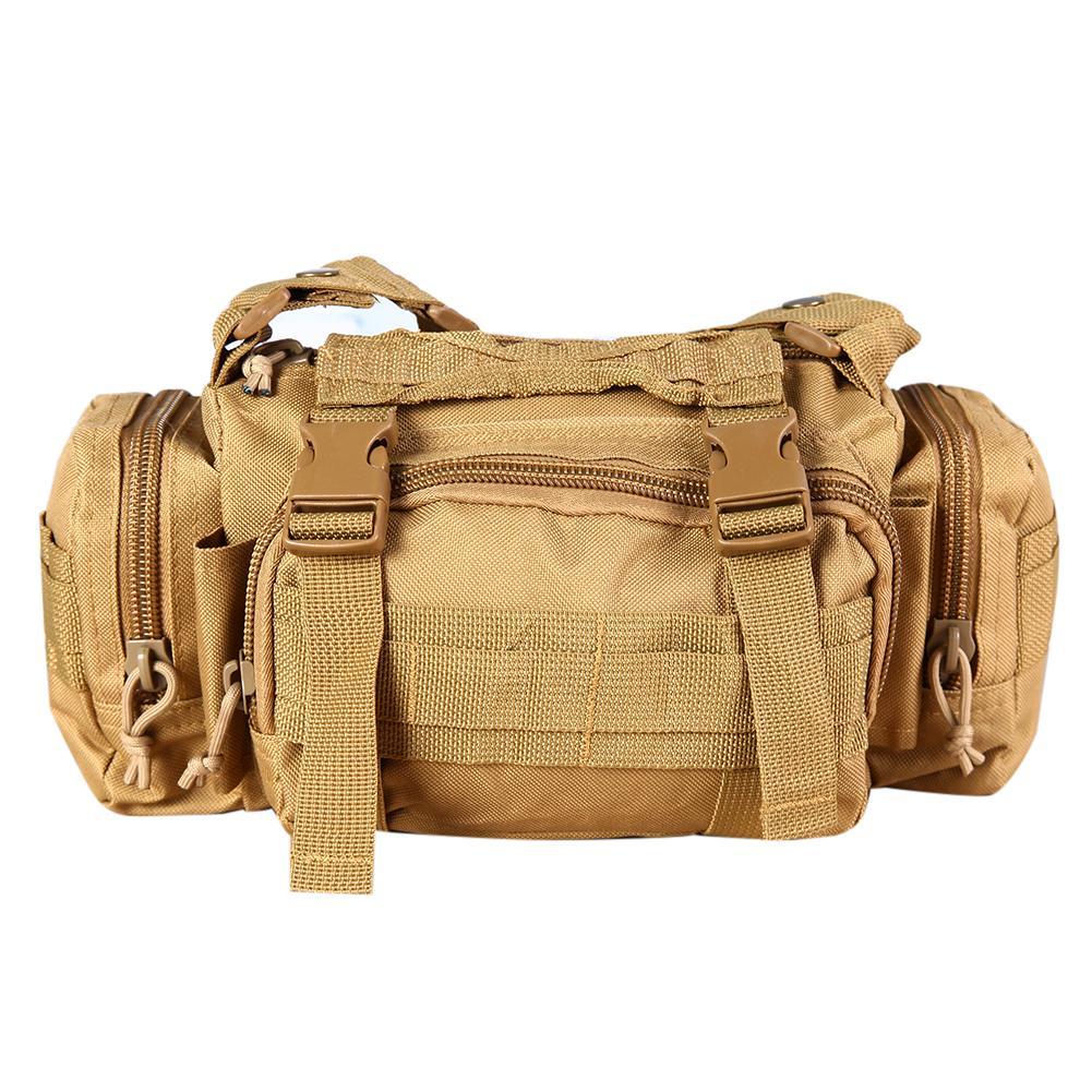 3L/6L Outdoor Military Tactical Waist Bag Waterproof Nylon Camping Hiking-Bluenight Outdoors Store-Black 3L-Bargain Bait Box