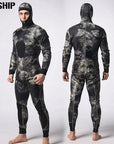 3Mm Diving Suit Neoprene Men Diving Spearfishing Wetsuit Snorkel Swimsuit-Spearfishing-Bargain Bait Box-009 A Dark-S-Bargain Bait Box