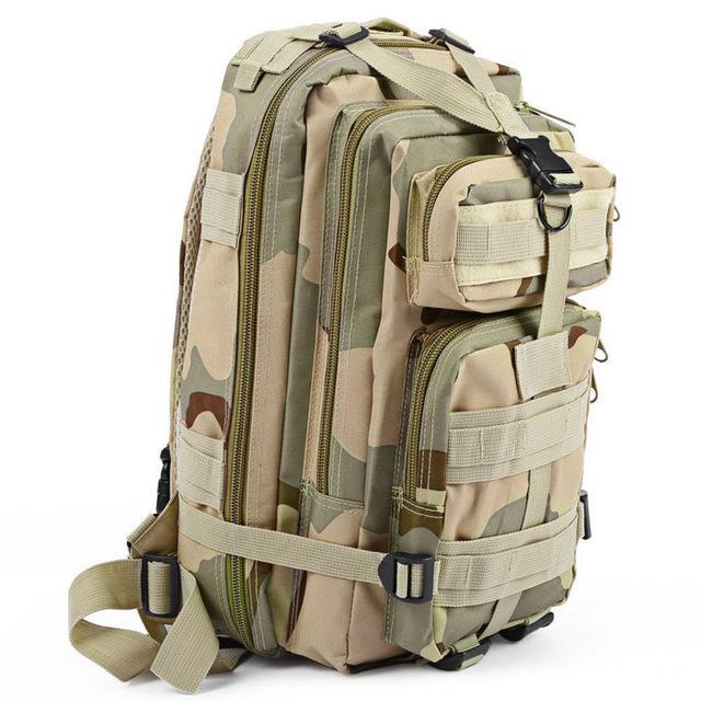 3P Tactical Backpack Military Backpack 600D Oxford Sport Bag 30L For Camping-Desire Outdoor Store-THREE SAND CAM-Bargain Bait Box