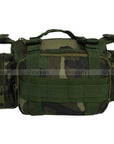 3P Tactical Waist Pack Hiking Ride Waist Pack Chest Pack Shoulder Bag Outdoor-EnjoyOutdoor Store-Jungle Camouflage-Bargain Bait Box