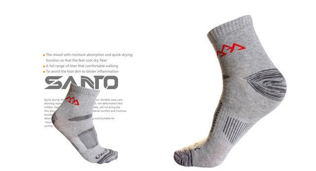3Pairs Men'S Quick Drying Socks Coolmax Outdoor Socks For Hiking Trekking-Mount Hour Outdoor Co.,Ltd store-Gray-Bargain Bait Box