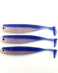 3Pc/Lot 100Mm/7.66G Vivid Soft Lures Artificiais Bait Fishing Worm 11 Colors-Rembo fishing tackle Store-D-Bargain Bait Box