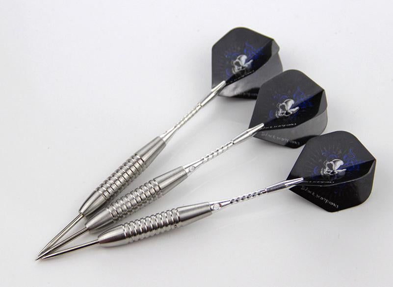 3Pcs 24G Silver Stainless Steel Tip And Aluminum Shaft Darts With Black Skeleton-Ranger Store-Bargain Bait Box