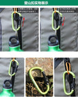 3Pcs Aluminum D Shape Buckle Carabiner Key Chain Carabiner Hook Clip Camping-N@tureHike Factory Direct Store-3pcs different color-Bargain Bait Box