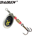 3Pcs Metal Spinner Fishing Bait Spoon 2.5G Fishing Lure Silver / Gold Color-WDAIREN fishing gear Store-Bargain Bait Box