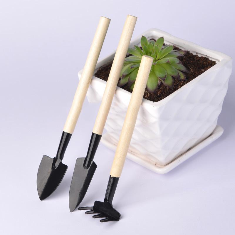 3Pcs Mini Gardening Supplies Set Pot Planting Small Rake Spade Shovel Hand-YT Dropship Store-Bargain Bait Box