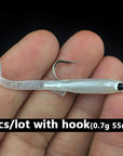 3Pcs/Log Fishing Soft Bait With Hook Eel Cub Lifelike Silicone Bass Lure 3D Eyes-GuangDong Raptors Internation Sports Trade Co., Ltd-Bargain Bait Box