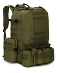 4 In 1 50L Molle Tactical Military Backpack, 600D Nylon Camping Hiking Backpack,-VEQKING Joy Store-Army green-Bargain Bait Box