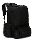 4 In 1 50L Molle Tactical Military Backpack, 600D Nylon Camping Hiking Backpack,-VEQKING Joy Store-Black-Bargain Bait Box