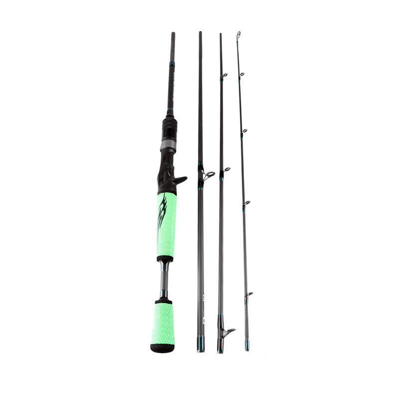 4 Section Carbon Spinning Fishing Rod 1.98M/6.5Ft Anti-Slip Travel Rod Casting-Baitcasting Rods-easygoing4-Bargain Bait Box