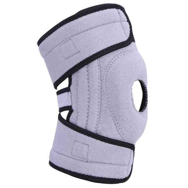 4 Spring Support Knee Pads Silicone Non-Slip Breathable Climbing Sports Leg Knee-gigibaobao-Light Grey-Bargain Bait Box