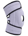 4 Spring Support Knee Pads Silicone Non-Slip Breathable Climbing Sports Leg Knee-gigibaobao-Light Grey-Bargain Bait Box