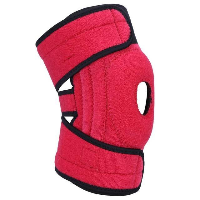 4 Spring Support Knee Pads Silicone Non-Slip Breathable Climbing Sports Leg Knee-gigibaobao-Red-Bargain Bait Box