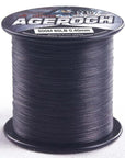 4 Strands 500M Braided Fishing Line 6-100Lb 13 Colors Available Multifilament-AGEPOCH Fishing Tackle Co., Ltd.-Black-0.6-Bargain Bait Box