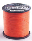 4 Strands 500M Braided Fishing Line 6-100Lb 13 Colors Available Multifilament-AGEPOCH Fishing Tackle Co., Ltd.-Orange-0.6-Bargain Bait Box