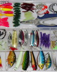 4 Styles Fishing Minnow/Popper/ Spoon Metal Soft Kit /Style/Weight-Mixed Combos & Kits-Bargain Bait Box-102PCS-Bargain Bait Box