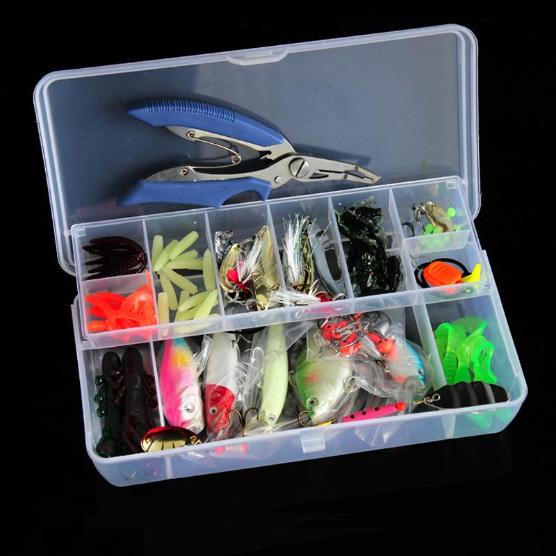 4 Styles Fishing Minnow/Popper/ Spoon Metal Soft Kit /Style/Weight-Mixed Combos & Kits-Bargain Bait Box-73PCS-Bargain Bait Box