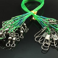 40 Pcs Fly Fishing Line Connector Leader Wire Assortment Sleeve Stainless-alishopping88-Green-Bargain Bait Box