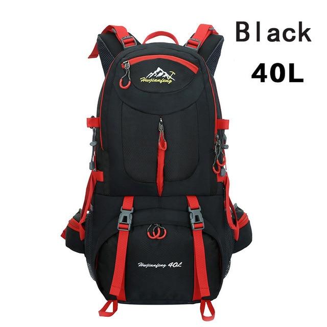 40L 50L 60L Outdoor Waterproof Bags Backpack Men Mountain Climbing Sports-Climbing Bags-ProfessionalSports Store-Black 40L-50 - 70L-Bargain Bait Box