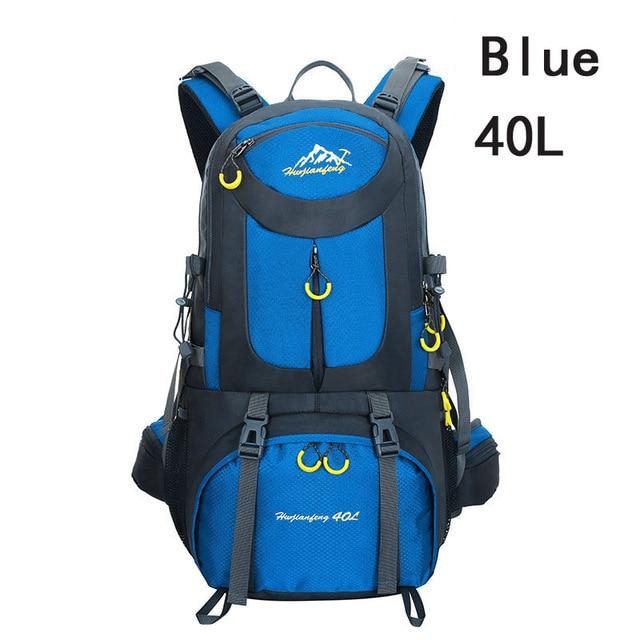 40L 50L 60L Outdoor Waterproof Bags Backpack Men Mountain Climbing Sports-Climbing Bags-ProfessionalSports Store-Blue 40L-50 - 70L-Bargain Bait Box