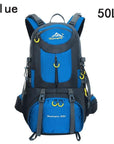 40L 50L 60L Outdoor Waterproof Bags Backpack Men Mountain Climbing Sports-Climbing Bags-ProfessionalSports Store-Blue 50L-50 - 70L-Bargain Bait Box
