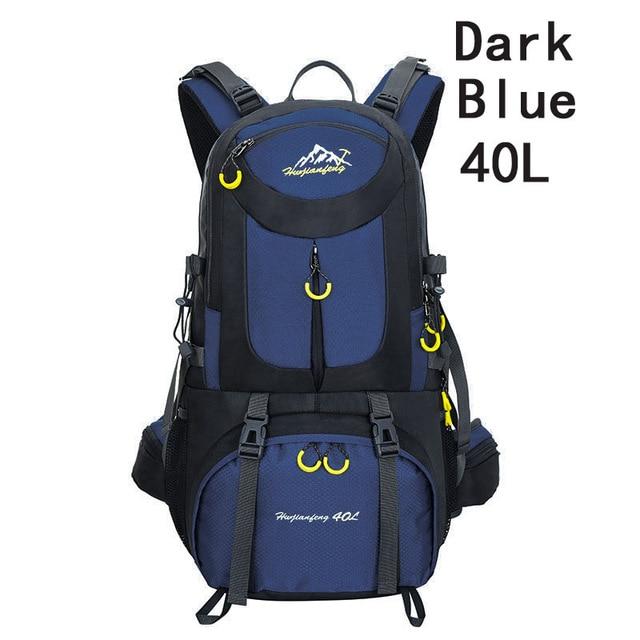 40L 50L 60L Outdoor Waterproof Bags Backpack Men Mountain Climbing Sports-Climbing Bags-ProfessionalSports Store-Dark Blue 40L-50 - 70L-Bargain Bait Box
