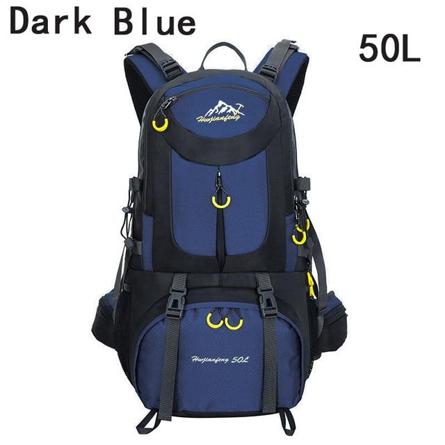 40L 50L 60L Outdoor Waterproof Bags Backpack Men Mountain Climbing Sports-Climbing Bags-ProfessionalSports Store-Dark Blue 50L-50 - 70L-Bargain Bait Box