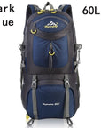 40L 50L 60L Outdoor Waterproof Bags Backpack Men Mountain Climbing Sports-Climbing Bags-ProfessionalSports Store-Dark Blue 60L-50 - 70L-Bargain Bait Box