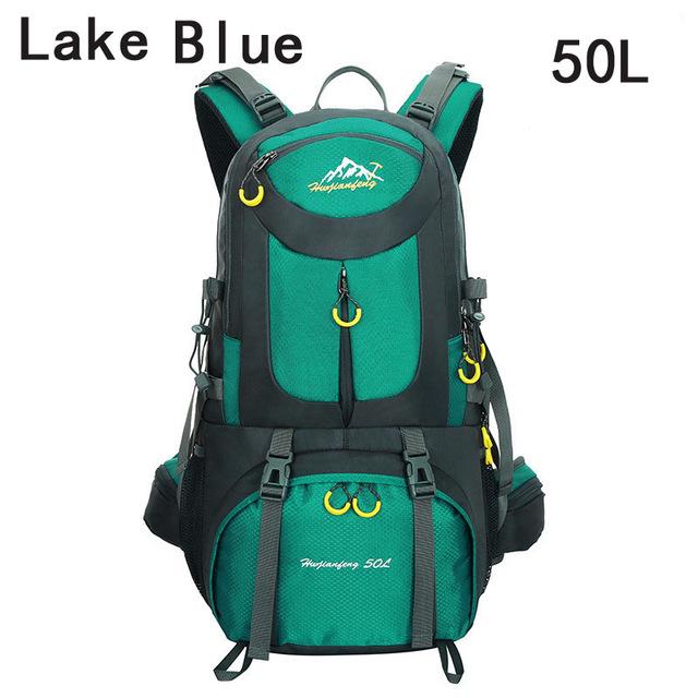 40L 50L 60L Outdoor Waterproof Bags Backpack Men Mountain Climbing Sports-Climbing Bags-ProfessionalSports Store-Lack Blue 50L-50 - 70L-Bargain Bait Box