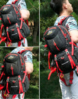 40L 50L 60L Outdoor Waterproof Bags Backpack Men Mountain Climbing Sports-Climbing Bags-ProfessionalSports Store-Orange 40L-50 - 70L-Bargain Bait Box