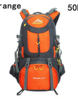 40L 50L 60L Outdoor Waterproof Bags Backpack Men Mountain Climbing Sports-Climbing Bags-ProfessionalSports Store-Orange 50L-50 - 70L-Bargain Bait Box