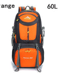 40L 50L 60L Outdoor Waterproof Bags Backpack Men Mountain Climbing Sports-Climbing Bags-ProfessionalSports Store-Orange 60L-50 - 70L-Bargain Bait Box