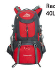40L 50L 60L Outdoor Waterproof Bags Backpack Men Mountain Climbing Sports-Climbing Bags-ProfessionalSports Store-Red 40L-50 - 70L-Bargain Bait Box