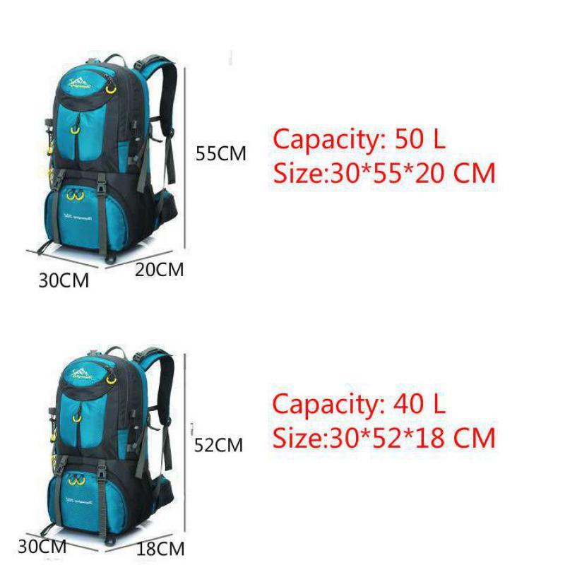 40L 50L Waterproof Hiker Wayfarer Backpack Mountain Climbing Bag Outdoor-ettosports Store-black 40L-Bargain Bait Box