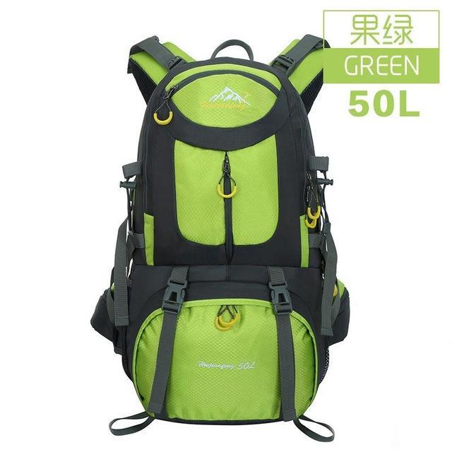 40L 50L Waterproof Hiker Wayfarer Backpack Mountain Climbing Bag Outdoor-ettosports Store-green 50L-Bargain Bait Box