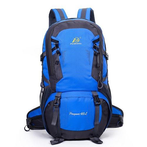40L Camping Backpack Travel Sports Bag Large Capacity Men Rucksack Hiking-Under the Stars123-Blue Color-Bargain Bait Box