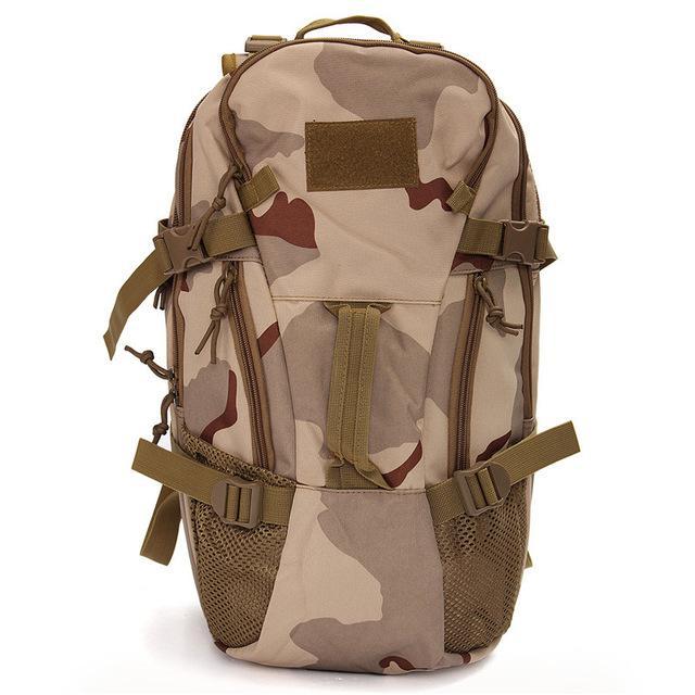 40L Military Tactical Backpack Large Capacity Camping Hiking Mountaineering-SGODDE Camping Store-sand camo-Bargain Bait Box