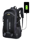 40L Waterproof Backpack Hiking Bag Men Rucksack Usb Charge Sports Bag-Backpacks-YZ House Store-Black-40L-Bargain Bait Box