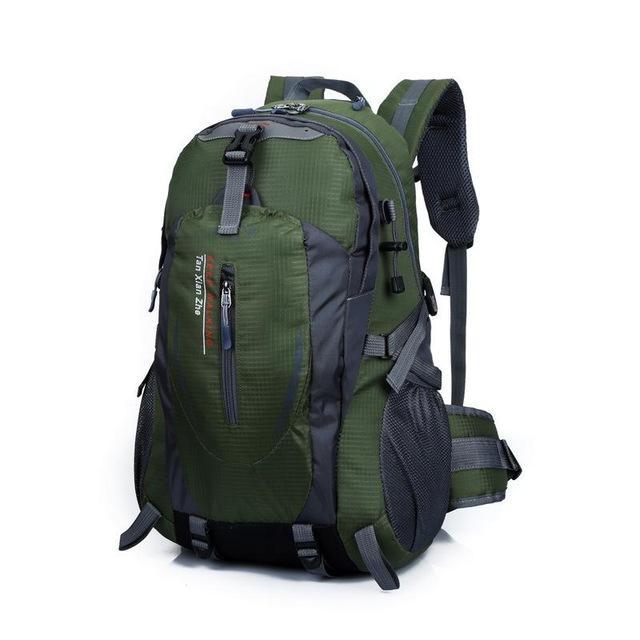 40L Waterproof Nylon Travel Hiking Backpack Women & Men Camping Climbing Bagpack-ettosports Store-army green-Bargain Bait Box