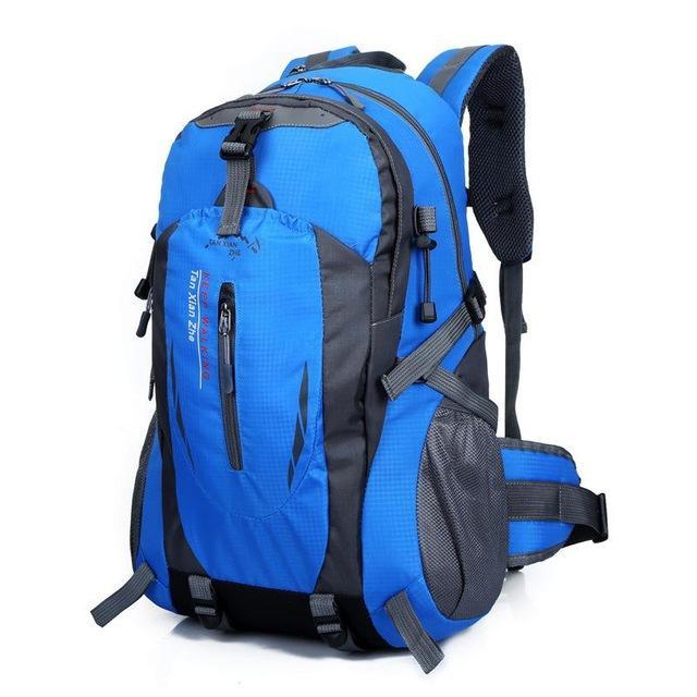 40L Waterproof Nylon Travel Hiking Backpack Women & Men Camping Climbing Bagpack-ettosports Store-blue-Bargain Bait Box