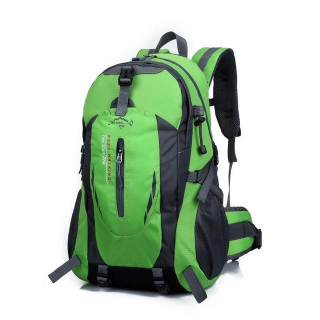 40L Waterproof Nylon Travel Hiking Backpack Women & Men Camping Climbing Bagpack-ettosports Store-green-Bargain Bait Box