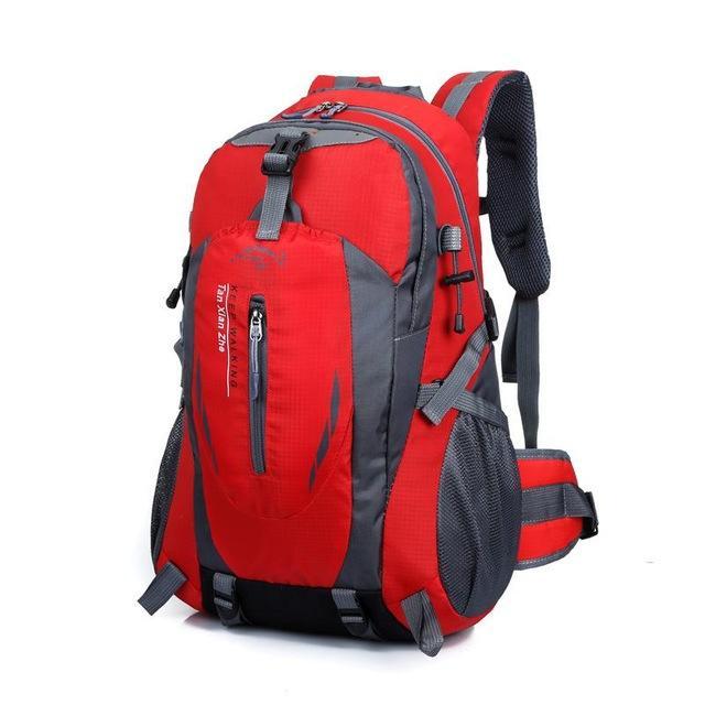 40L Waterproof Nylon Travel Hiking Backpack Women & Men Camping Climbing Bagpack-ettosports Store-red-Bargain Bait Box