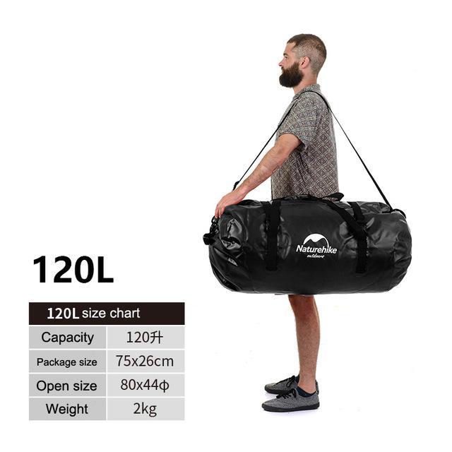 40L/60L/90L/120L Big Capacity Outdoor Waterproof Swimming Bags Lightweight-outdoor-discount Store-Black 120L-Bargain Bait Box