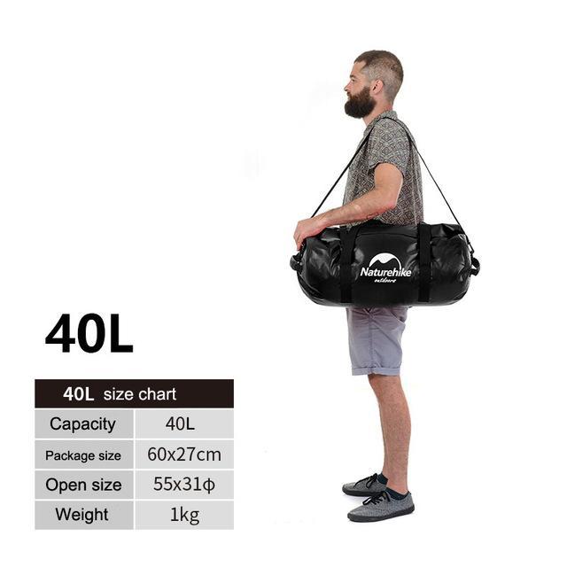 40L/60L/90L/120L Big Capacity Outdoor Waterproof Swimming Bags Lightweight-outdoor-discount Store-Black 40L-Bargain Bait Box