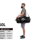 40L/60L/90L/120L Big Capacity Outdoor Waterproof Swimming Bags Lightweight-outdoor-discount Store-Black 60L-Bargain Bait Box