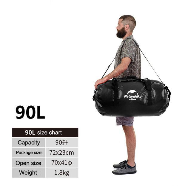 40L/60L/90L/120L Big Capacity Outdoor Waterproof Swimming Bags Lightweight-outdoor-discount Store-Black 90L-Bargain Bait Box