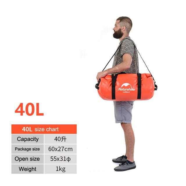 40L/60L/90L/120L Big Capacity Outdoor Waterproof Swimming Bags Lightweight-outdoor-discount Store-Orange 40L-Bargain Bait Box