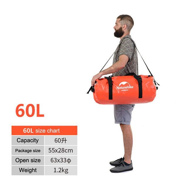 40L/60L/90L/120L Big Capacity Outdoor Waterproof Swimming Bags Lightweight-outdoor-discount Store-Orange 60L-Bargain Bait Box